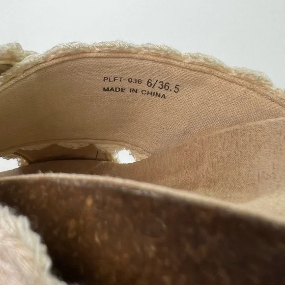 Dirty Laundry Plays Platform Crochet Espadrille Sandals - multi, size 6/36.5 - Picture 11 of 13